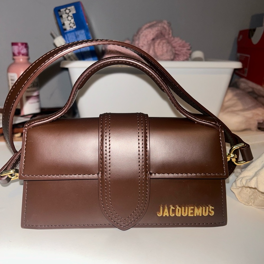 Jacquemus Brown Mini Bag with Gold Accents